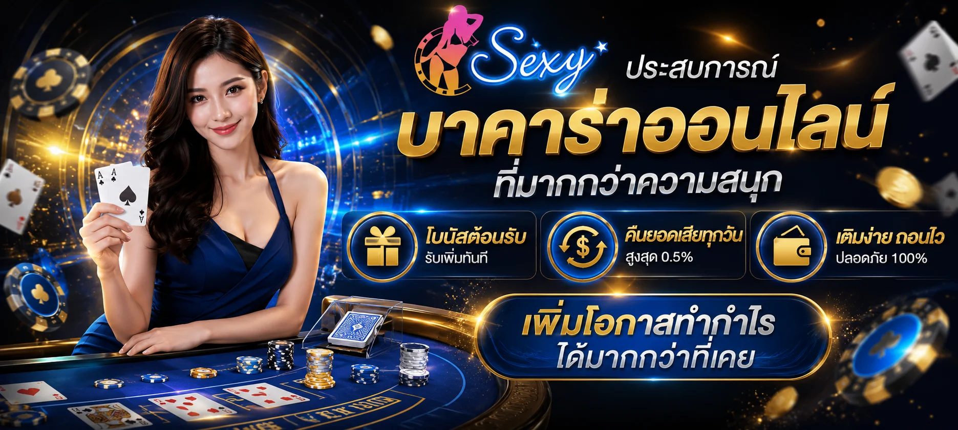 บาคาร่าออนไลน์ SBOBET888 คาสิโนสดถ่ายทอดสดจากบ่อนจริง